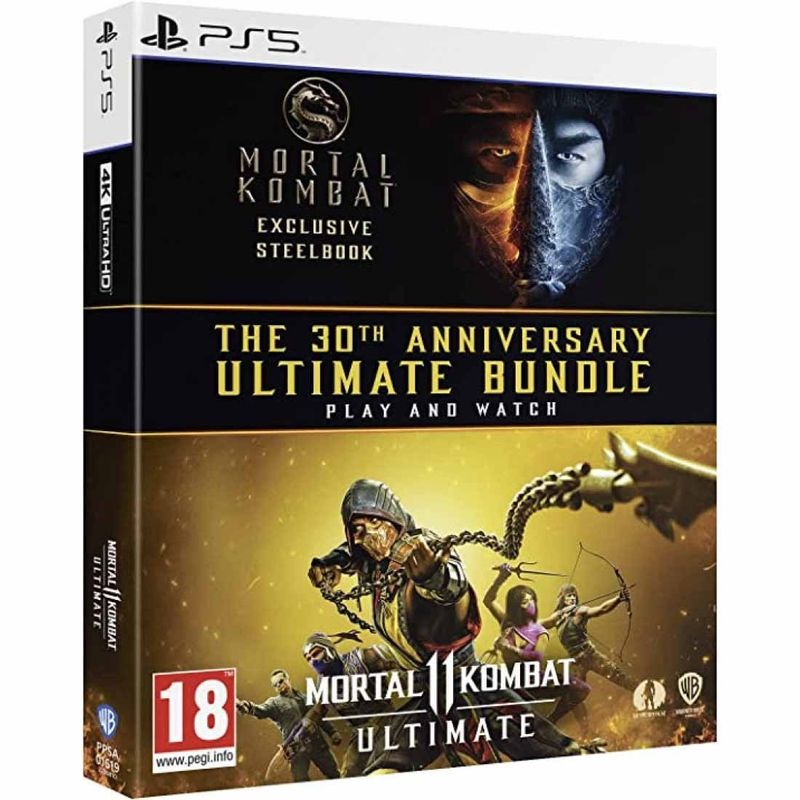 بازی mortal kombat 11 ultimate نسخه استیل بوک مخصوص ps5